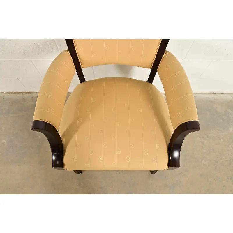 Barbara Barry for Baker Furniture Modern Regency Mahogany Dining Chairs, Set of Eight - Image 8