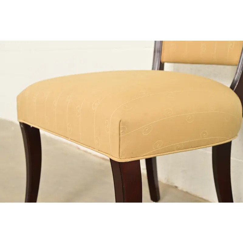 Barbara Barry for Baker Furniture Modern Regency Mahogany Dining Chairs, Set of Six - Image 8