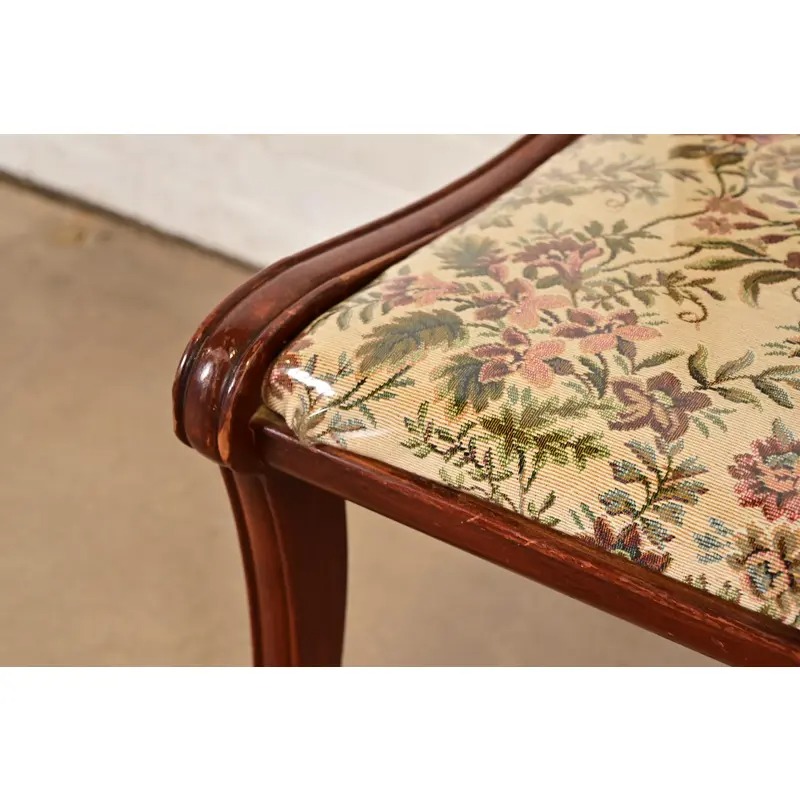 Kindel Furniture Style Regency Carved Mahogany Side Chairs or Dining Chairs, Set of Three - Image 8