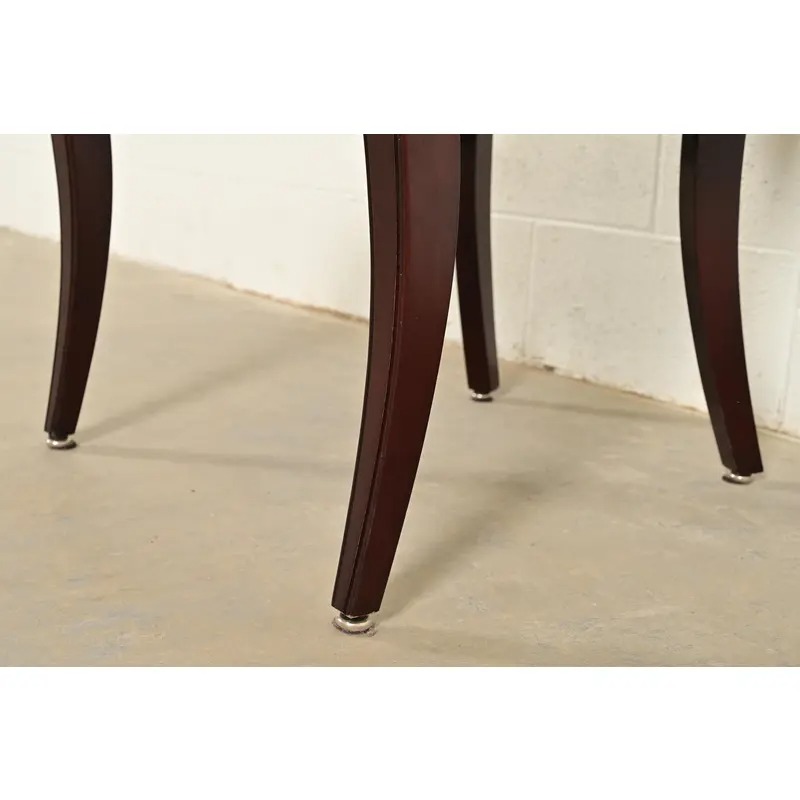 Barbara Barry for Baker Furniture Modern Regency Mahogany Dining Chairs, Set of Six - Image 9