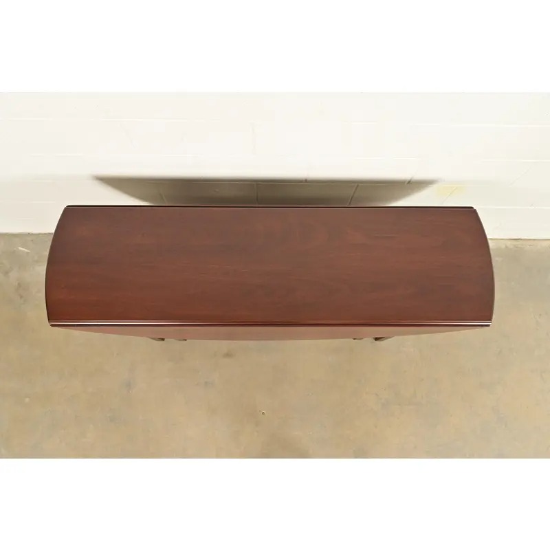 Kittinger Georgian Mahogany Gate Leg Drop Leaf Dining Table or Breakfast Table, Newly Refinished - Image 10