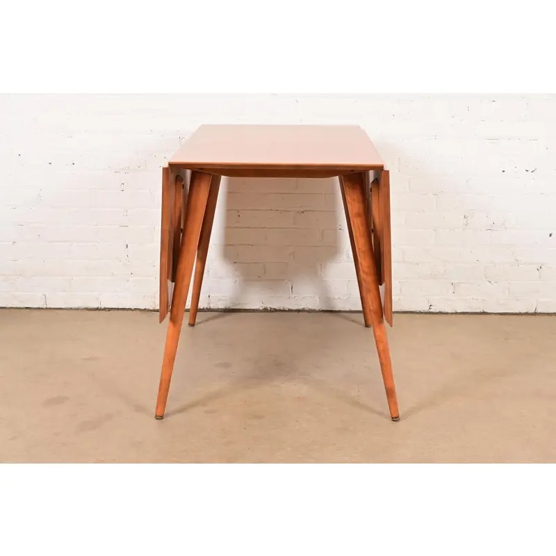 Paul McCobb Planner Group Solid Maple Drop Leaf Dining Table, Newly Refinished - Image 10