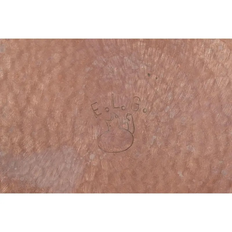 Ramon Ramirez Arts & Crafts Hammered Copper Charger Plate or Tray - Image 10