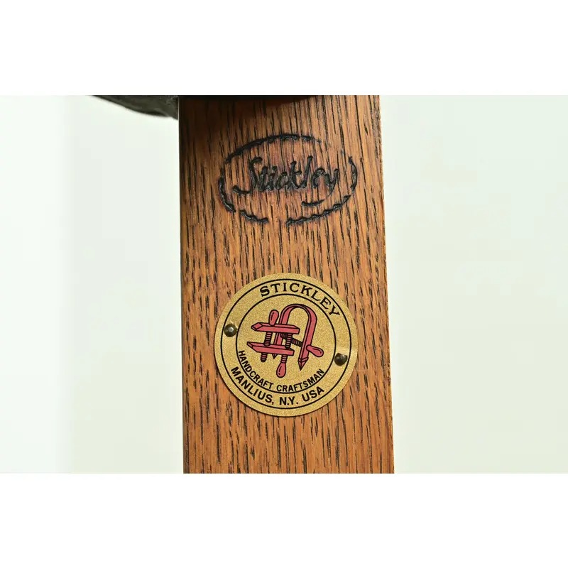 Stickley Mission Oak Arts & Crafts Eastwood Lounge Chairs, Pair - Image 10