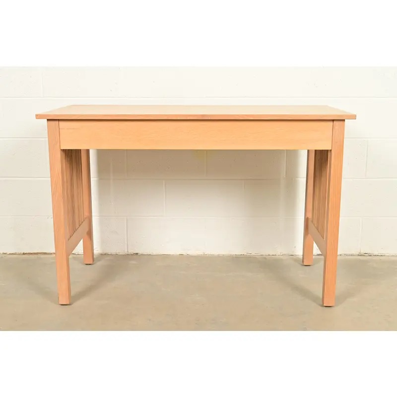 Stickley Mission Oak Arts & Crafts Spindle Writing Desk or Library Table - Image 10