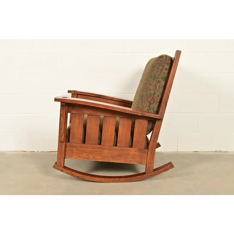 L. & J. G. Stickley Mission Oak Arts & Crafts Rocking Chair - Image 11
