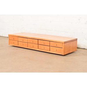 Paul McCobb Planner Group Solid Birch Ten-Drawer Jewelry Chest, Newly Refinished