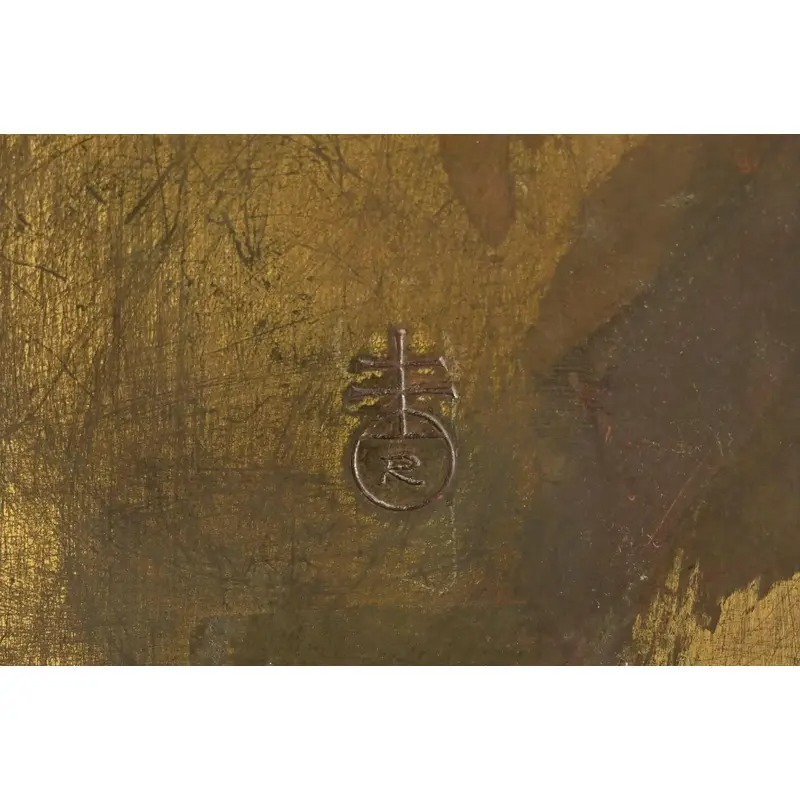 Roycroft Arts & Crafts Brass Finished Hammered Copper Perpetual Desk Calendar Frame - Image 11