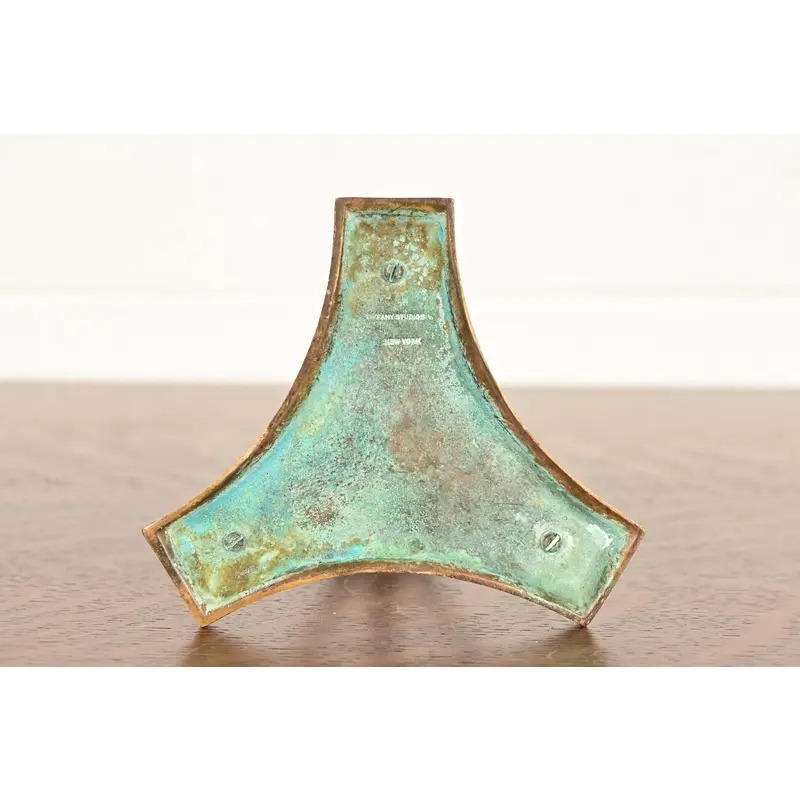 Tiffany Studios New York Bronze Candlestick, Circa 1910 - Image 11