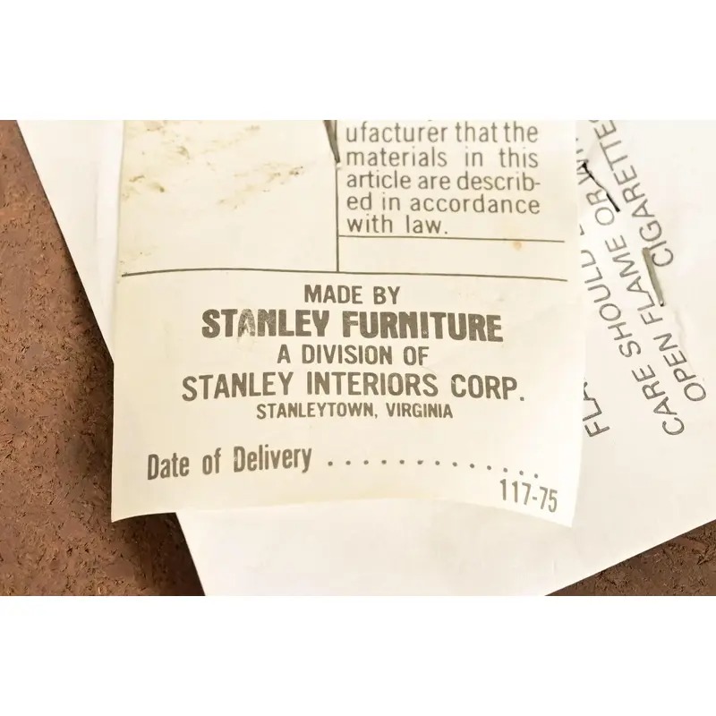 Queen Anne Solid Mahogany Dining Chairs by Stanley, Set of Four - Image 12
