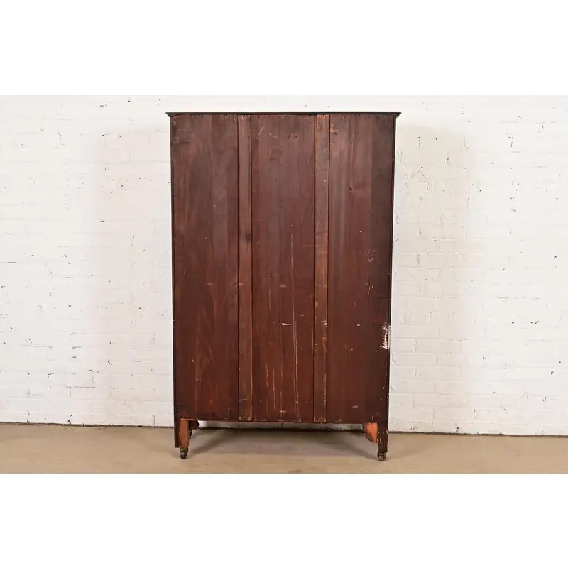 R. J. Horner Style American Empire Carved Mahogany Bookcase With Lion Heads, Circa 1890s - Image 12