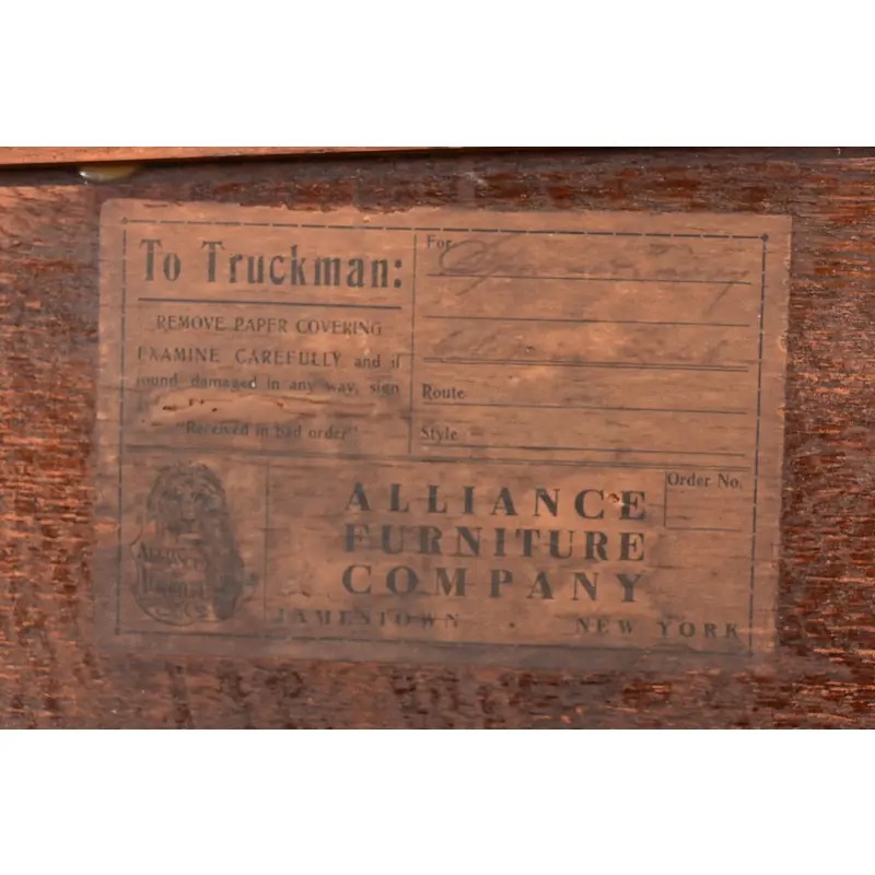 Limbert Style Antique Mission Oak Arts and Crafts Bookcase Cabinet, Circa 1910 - Image 13