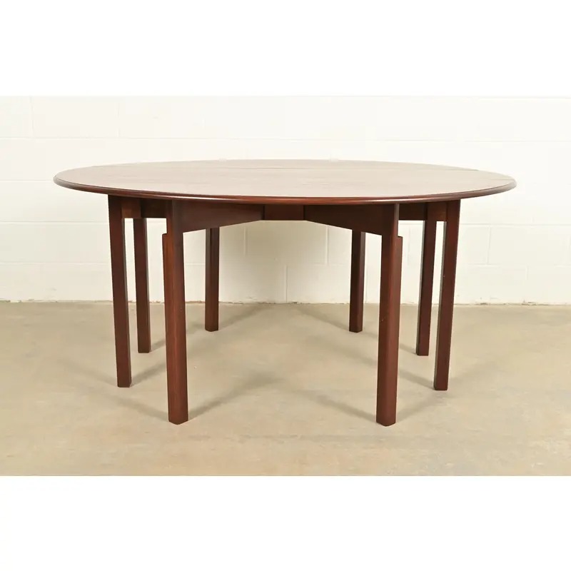 Kittinger Georgian Mahogany Gate Leg Drop Leaf Dining Table or Breakfast Table, Newly Refinished - Image 2
