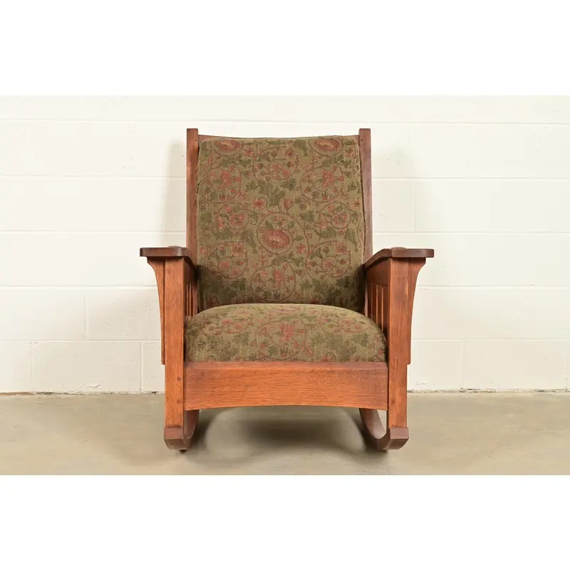 L. & J. G. Stickley Mission Oak Arts & Crafts Rocking Chair - Image 2
