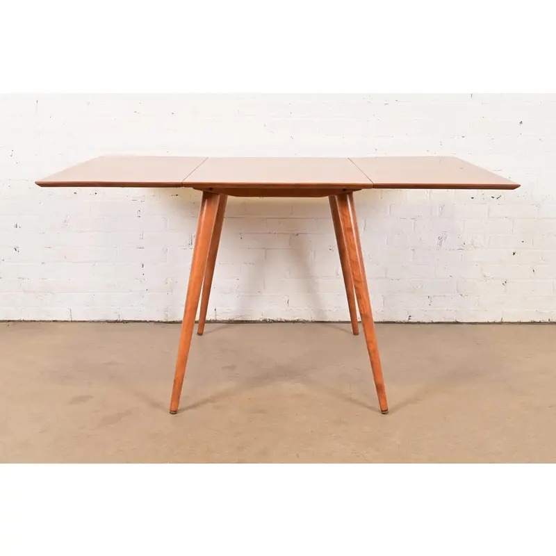 Paul McCobb Planner Group Solid Maple Drop Leaf Dining Table, Newly Refinished - Image 2