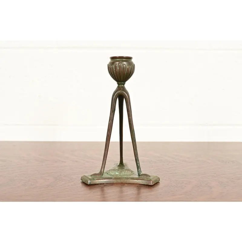 Tiffany Studios New York Bronze Candlestick, Circa 1910 - Image 2