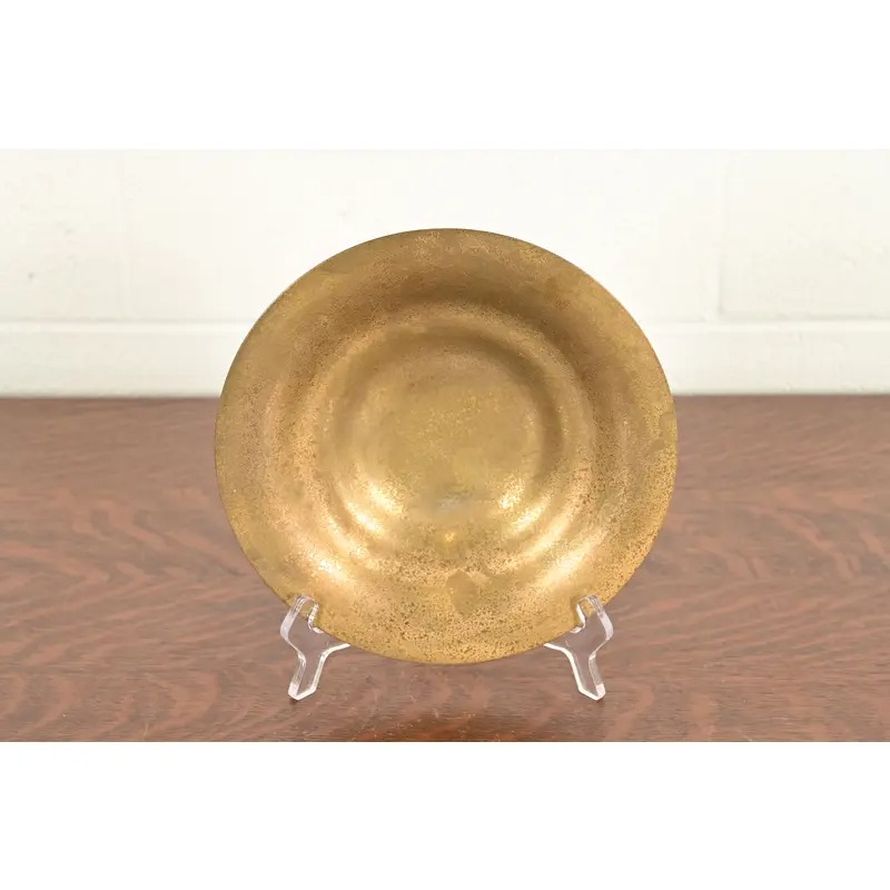 Tiffany Studios New York Bronze Doré Plate or Shallow Bowl - Image 2