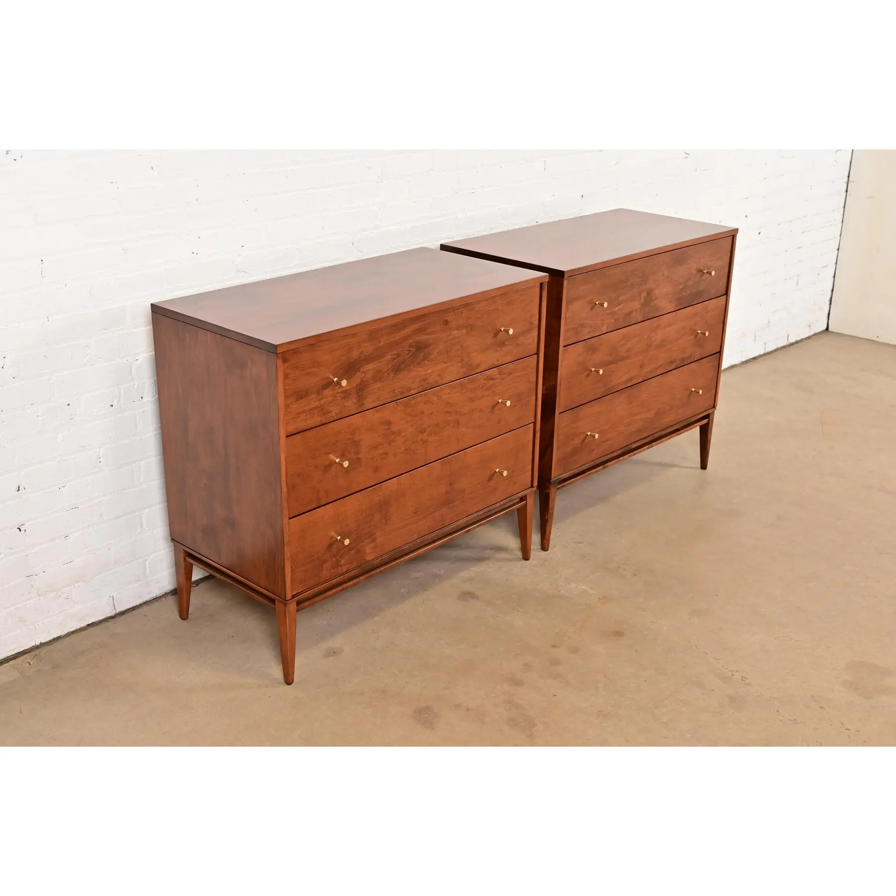 Paul McCobb Planner Group Solid Birch Dressers or Chests of Drawers, Newly Refinished - Image 4
