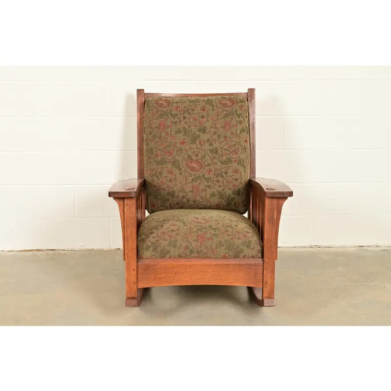 L. & J. G. Stickley Mission Oak Arts & Crafts Rocking Chair - Image 3