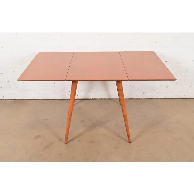 Paul McCobb Planner Group Solid Maple Drop Leaf Dining Table, Newly Refinished - Image 3