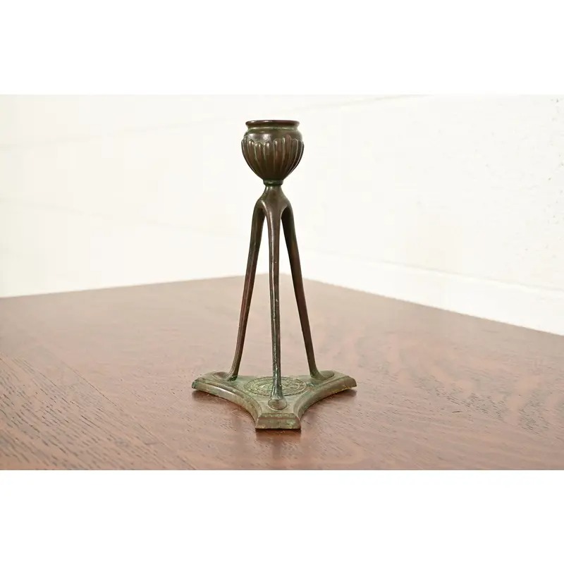 Tiffany Studios New York Bronze Candlestick, Circa 1910 - Image 3