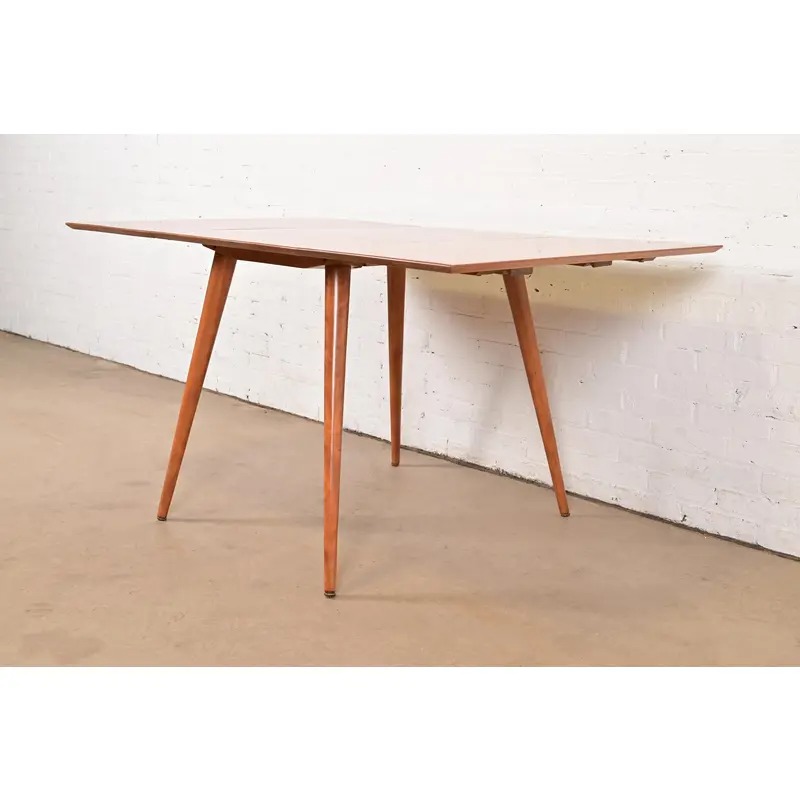 Paul McCobb Planner Group Solid Maple Drop Leaf Dining Table, Newly Refinished - Image 4