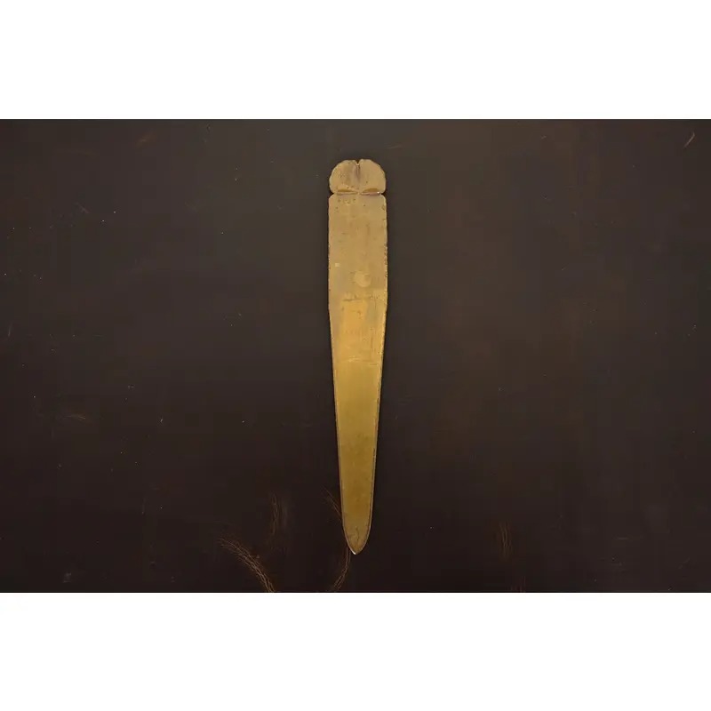 Roycroft Arts & Crafts Brass Finished Hammered Copper Letter Opener, Circa 1920s - Image 4