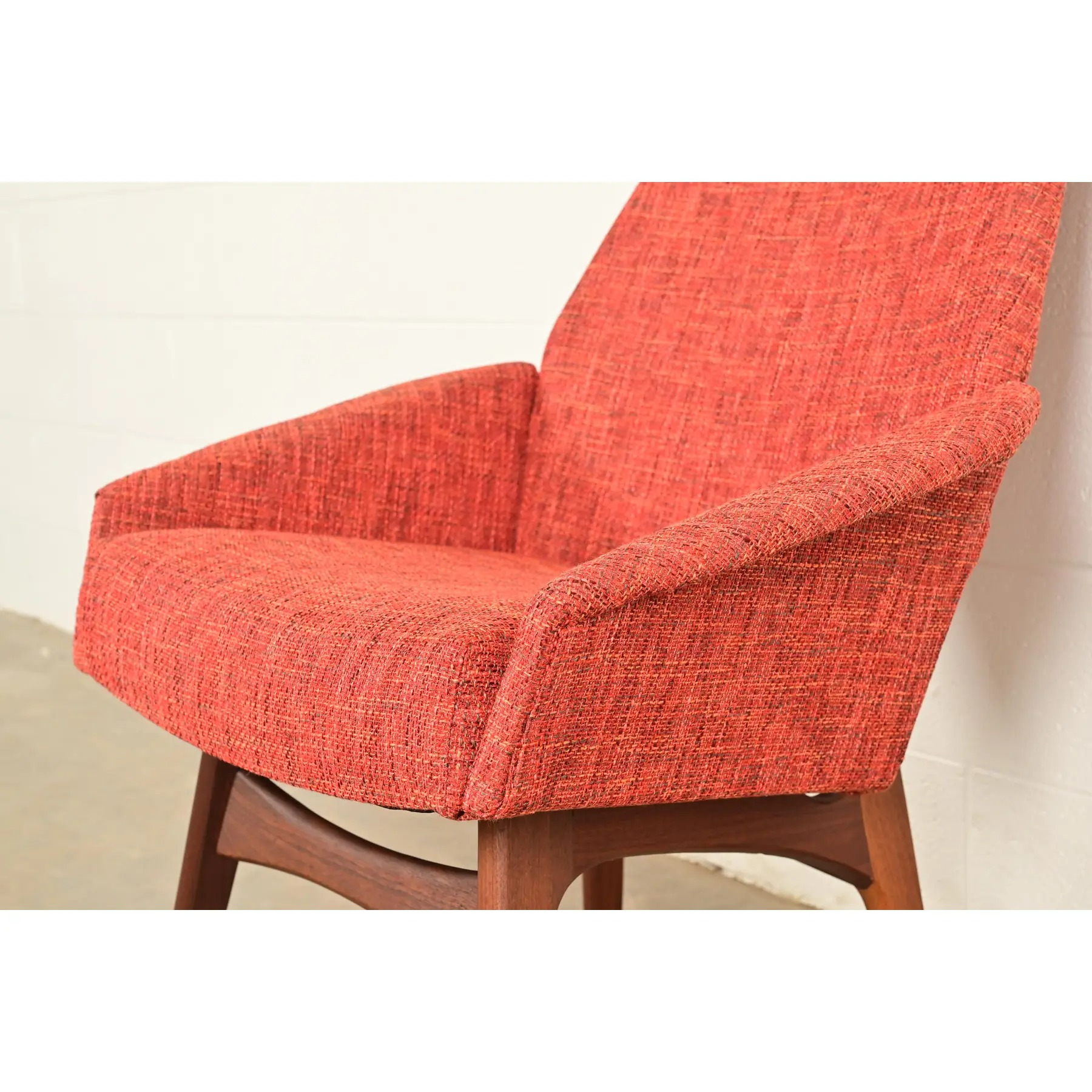 Adrian Pearsall for Craft Associates Mid-Century Modern High Back Dining Chairs, Set of Four - Image 9