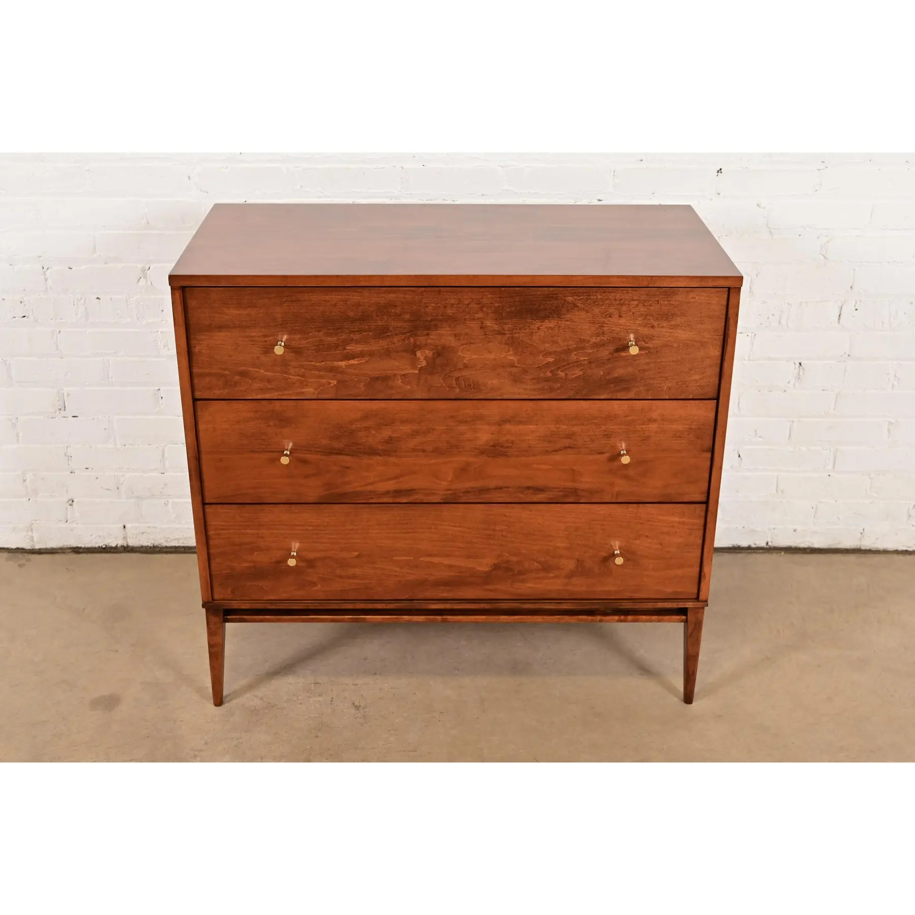 Paul McCobb Planner Group Solid Birch Dresser or Chest of Drawers, Newly Refinished - Image 3