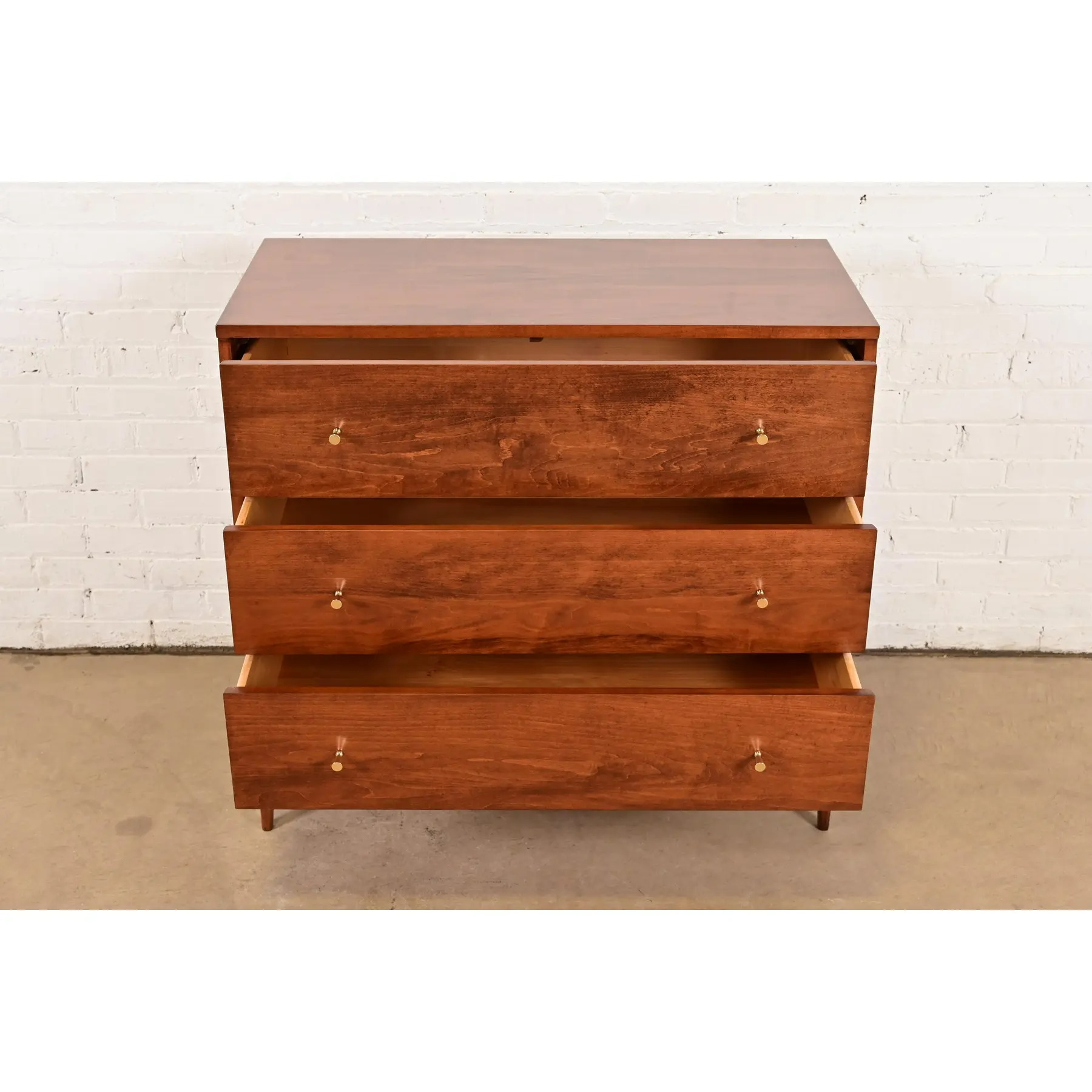 Paul McCobb Planner Group Solid Birch Dresser or Chest of Drawers, Newly Refinished - Image 7