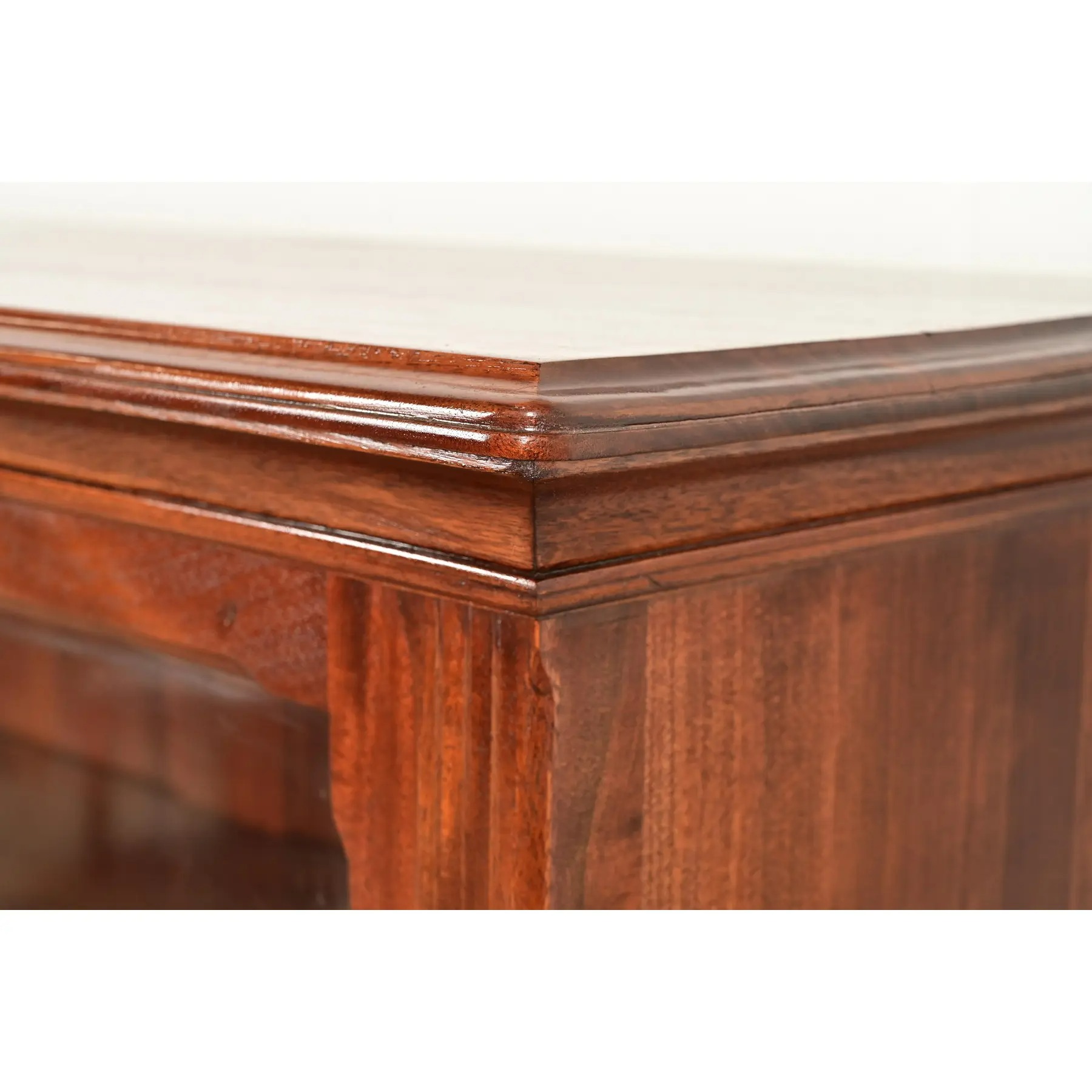 Herter Brothers Style Antique Eastlake Victorian Carved Mahogany Bookcase Cabinet, Circa 1880s - Image 8