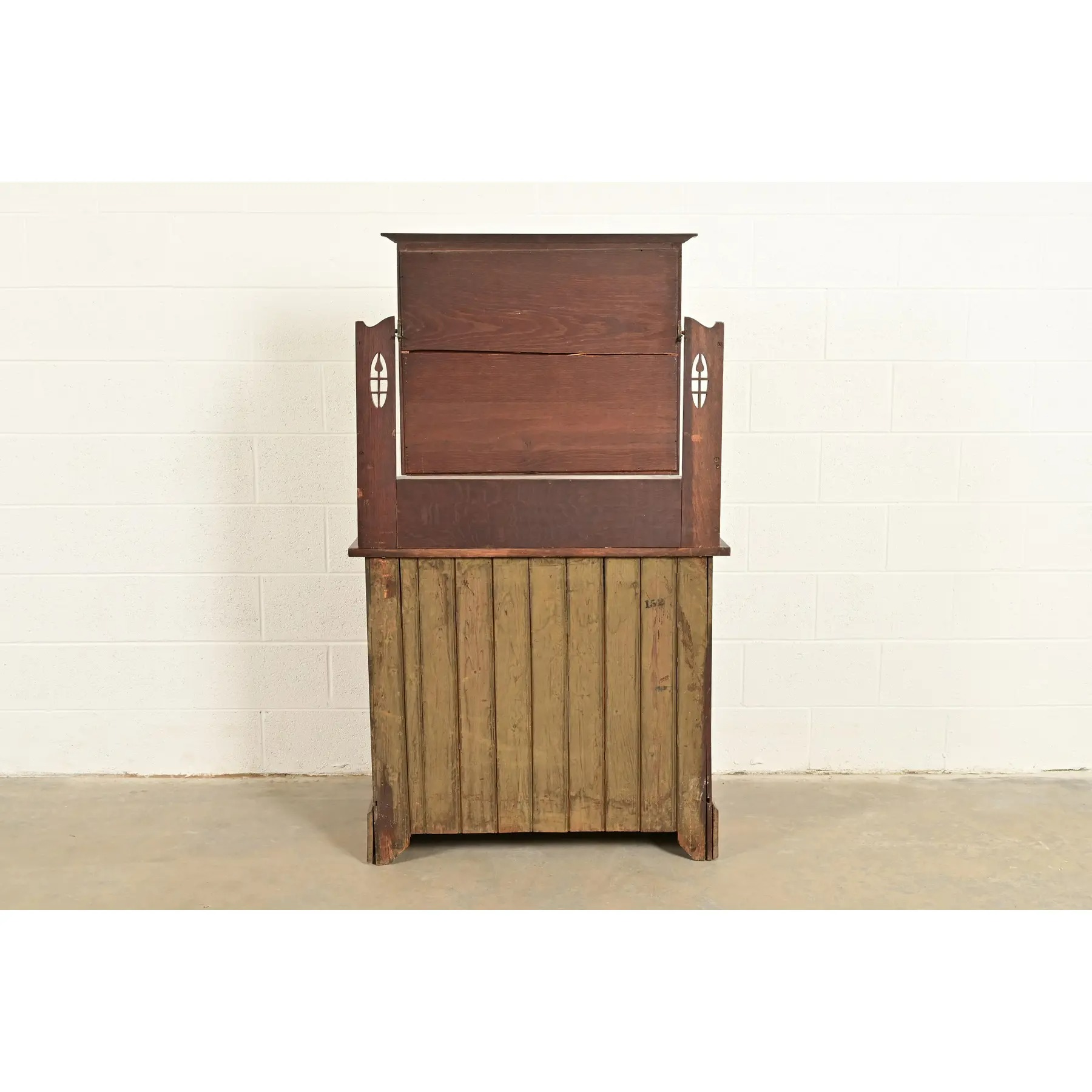 Liberty & Co. Antique English Mission Oak Arts & Crafts Vanity Dresser With Mirror, Circa 1900 - Image 12
