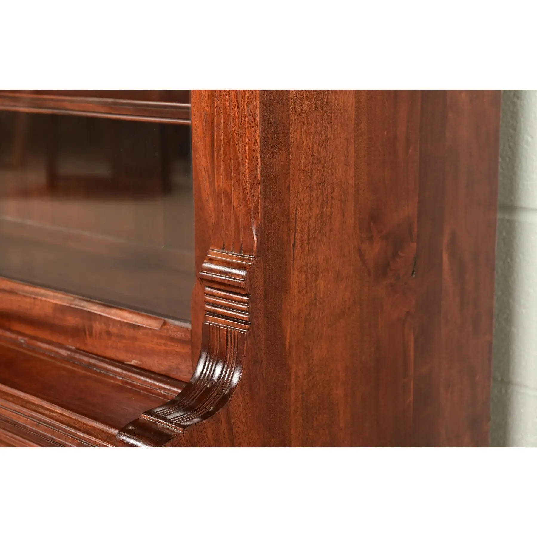 Herter Brothers Style Antique Eastlake Victorian Carved Mahogany Bookcase Cabinet, Circa 1880s - Image 10