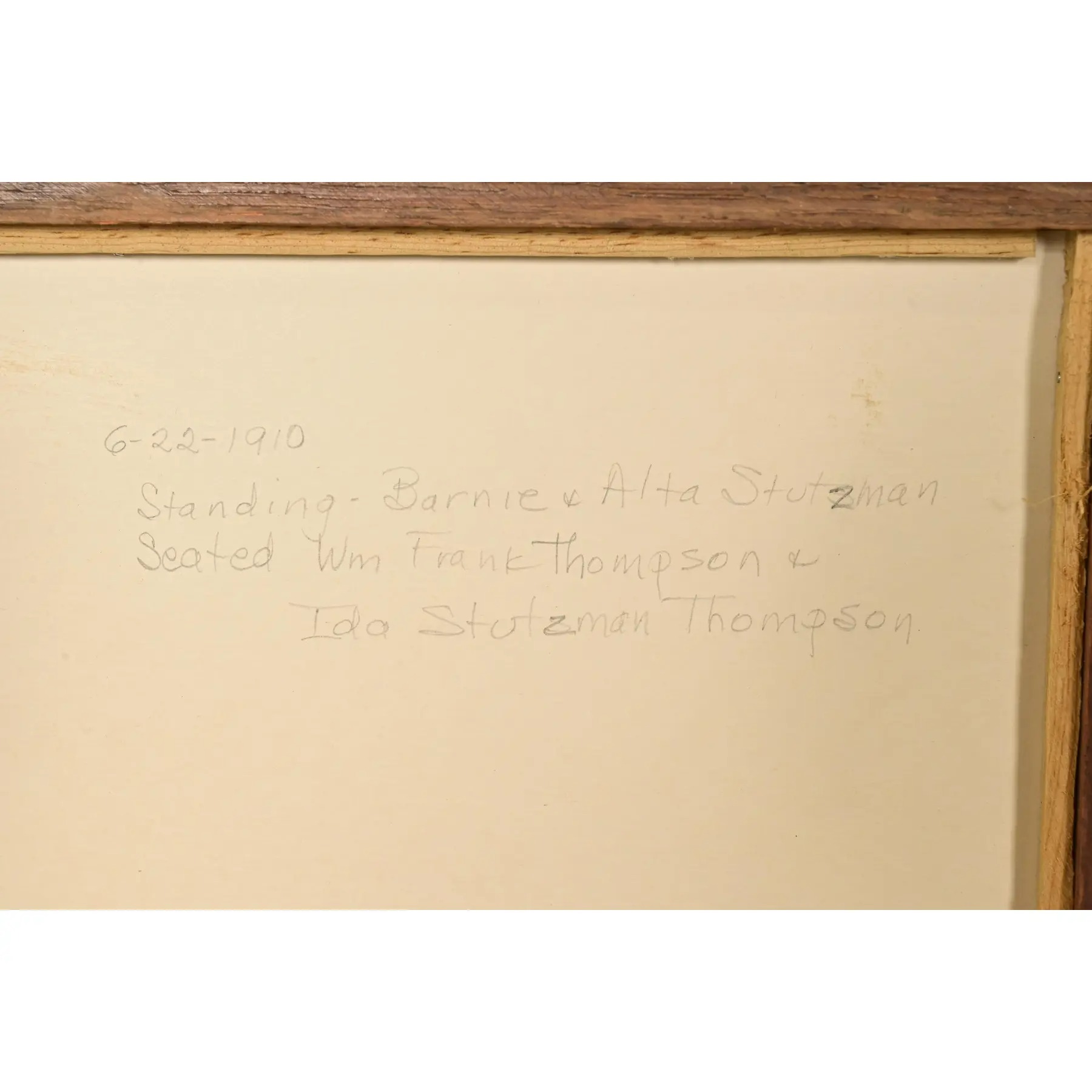 Stickley Style Antique Mission Oak Arts & Crafts Triple Picture Frame, Circa 1910 - Image 11