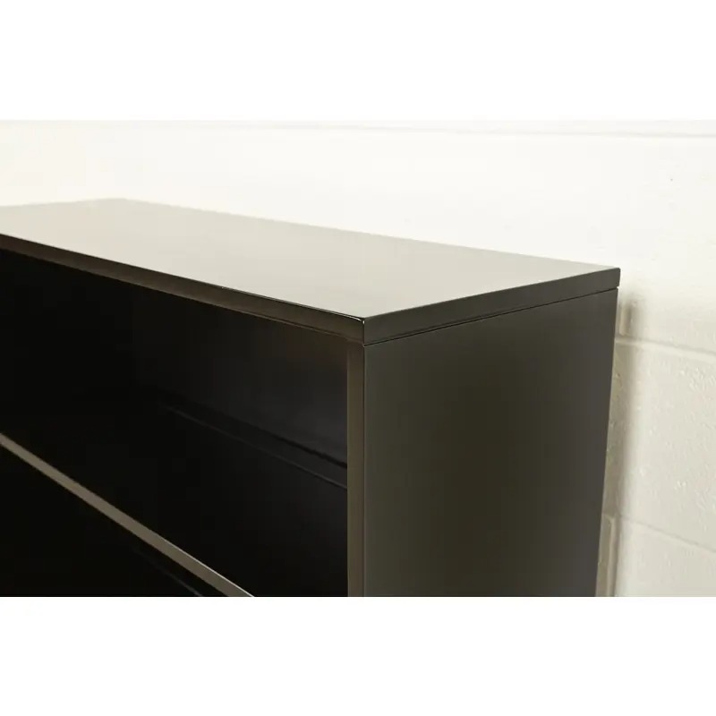 Paul McCobb Planner Group Black Lacquered Bookcase on Hairpin Legs, Newly Refinished - Image 5