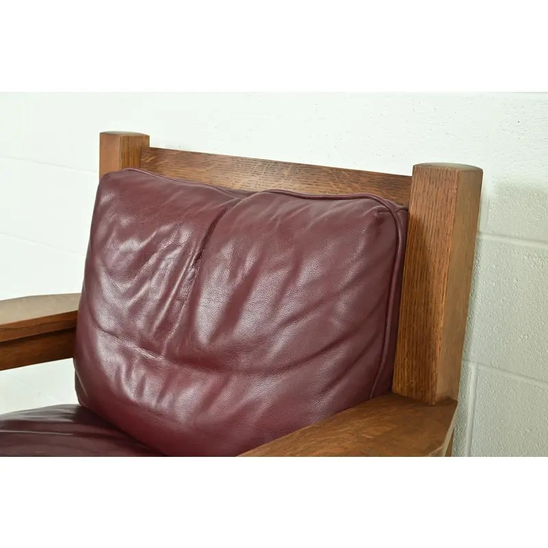 Stickley Mission Oak Arts & Crafts Eastwood Lounge Chairs, Pair - Image 5