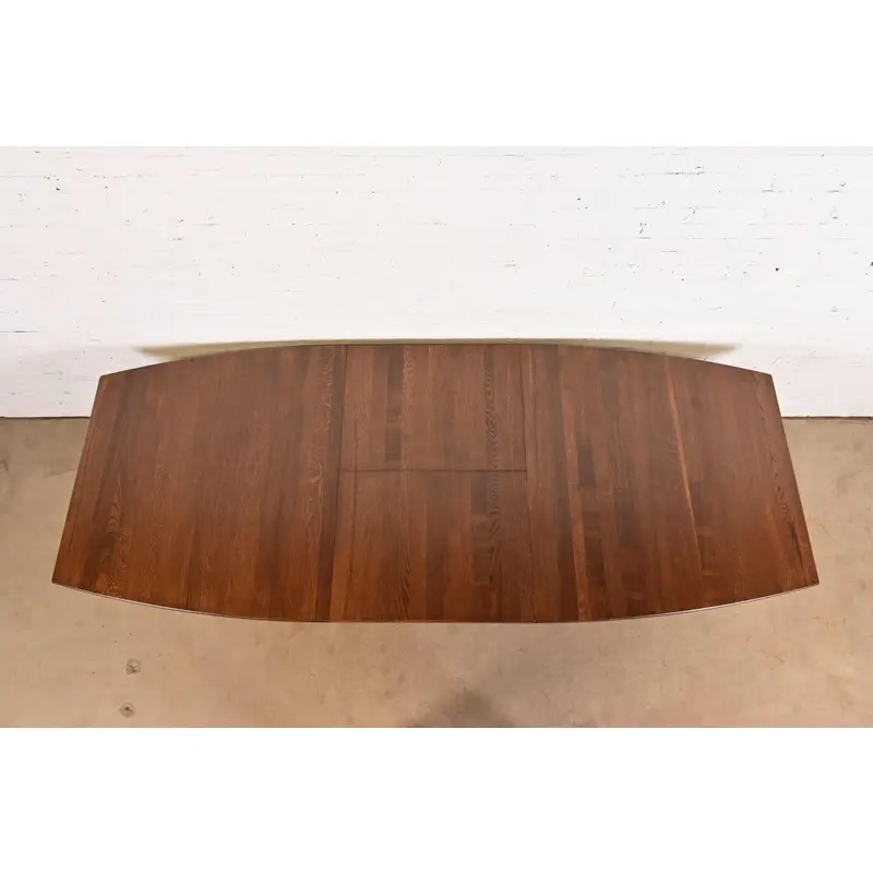 Stickley Style Mission Oak Arts & Crafts Extension Dining Table, Newly Refinished - Image 5