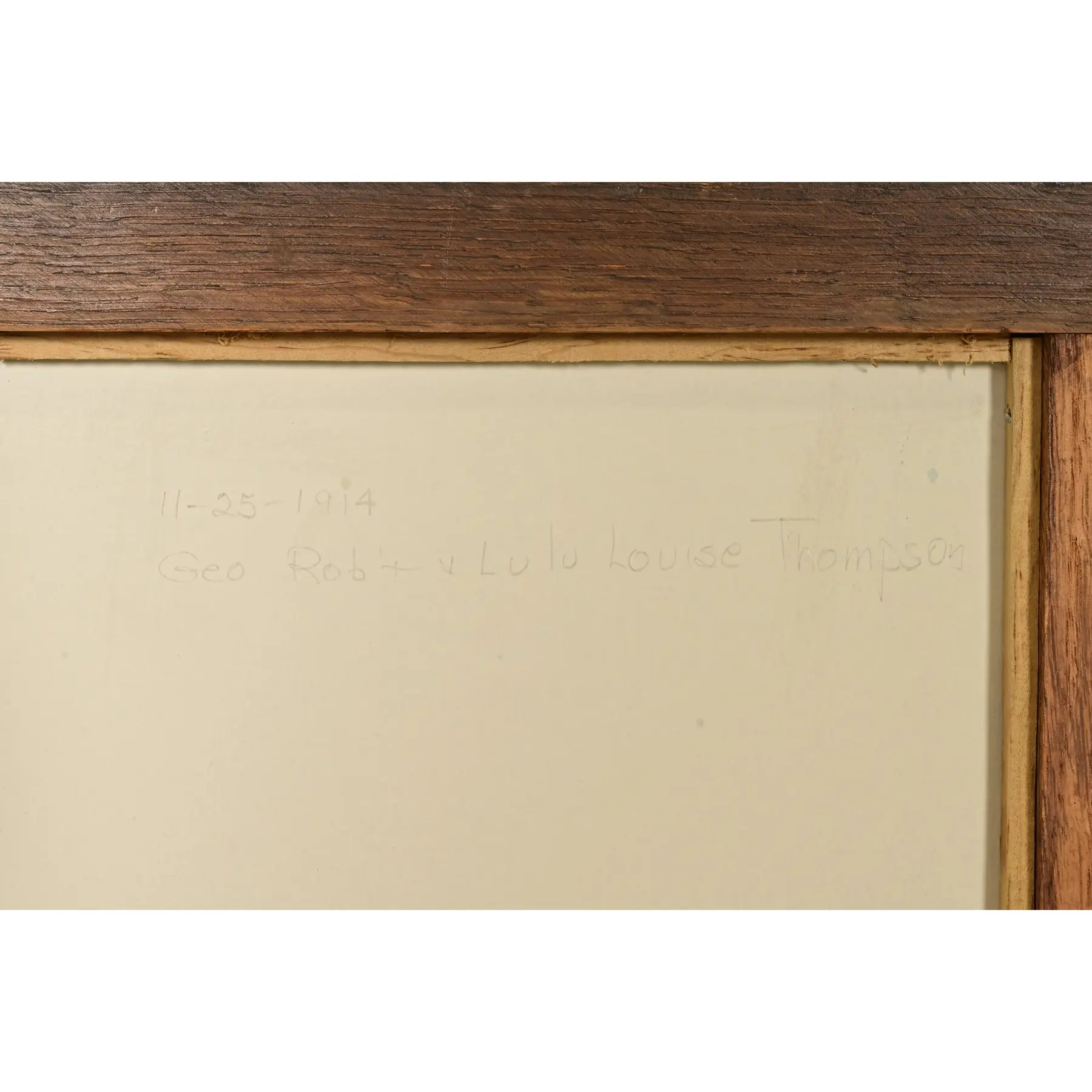 Stickley Style Antique Mission Oak Arts & Crafts Triple Picture Frame, Circa 1910 - Image 12