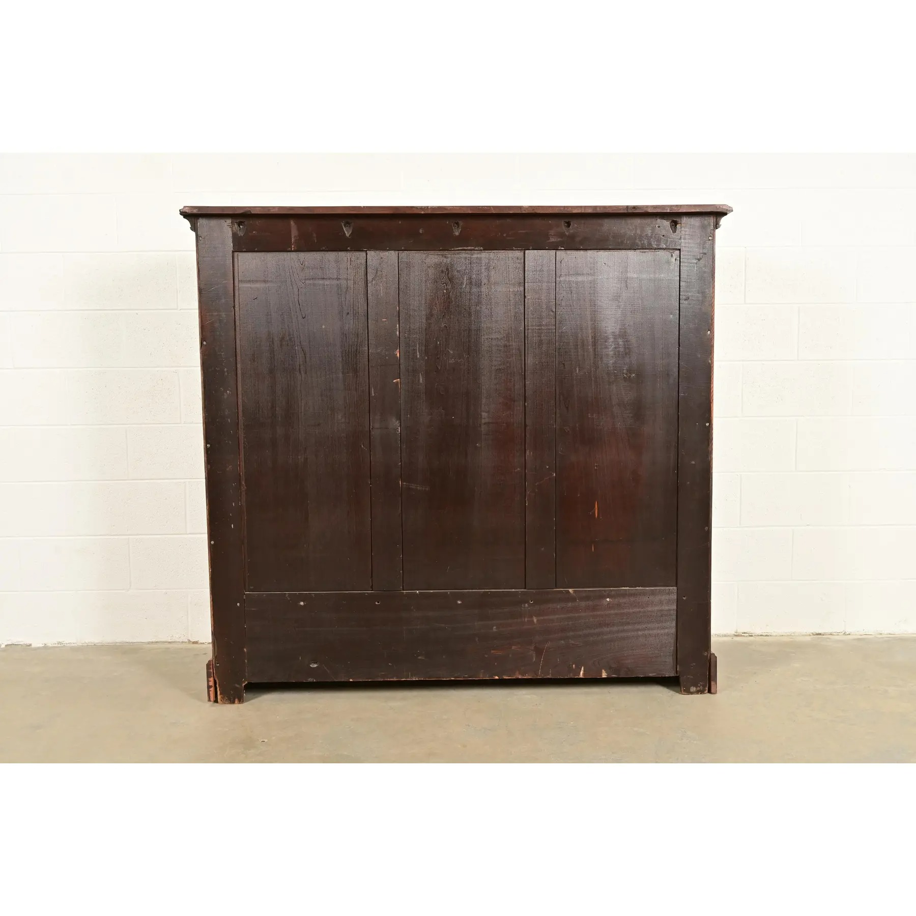 Herter Brothers Style Antique Eastlake Victorian Carved Mahogany Bookcase Cabinet, Circa 1880s - Image 13
