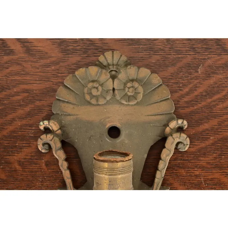 1930s Mid-West Art Deco Bronze Soleure Wall Sconces, 1930s - Image 6