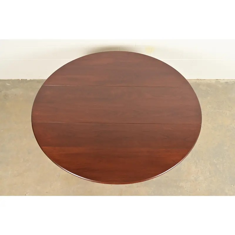 Kittinger Georgian Mahogany Gate Leg Drop Leaf Dining Table or Breakfast Table, Newly Refinished - Image 6