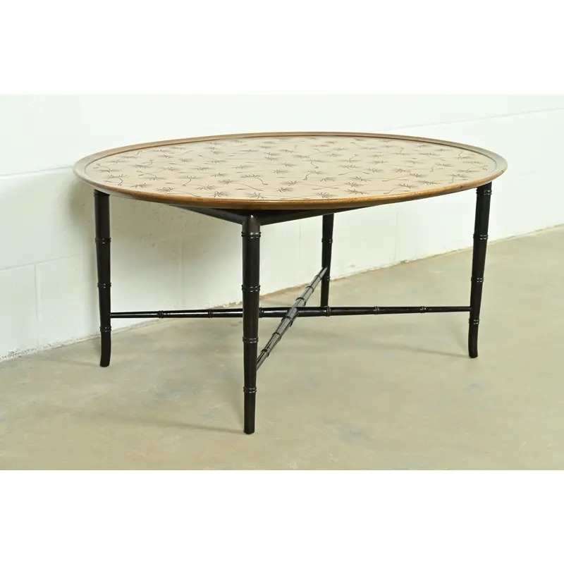 Kittinger Hollywood Regency Faux Bamboo Cocktail Table, Circa 1950s - Image 6