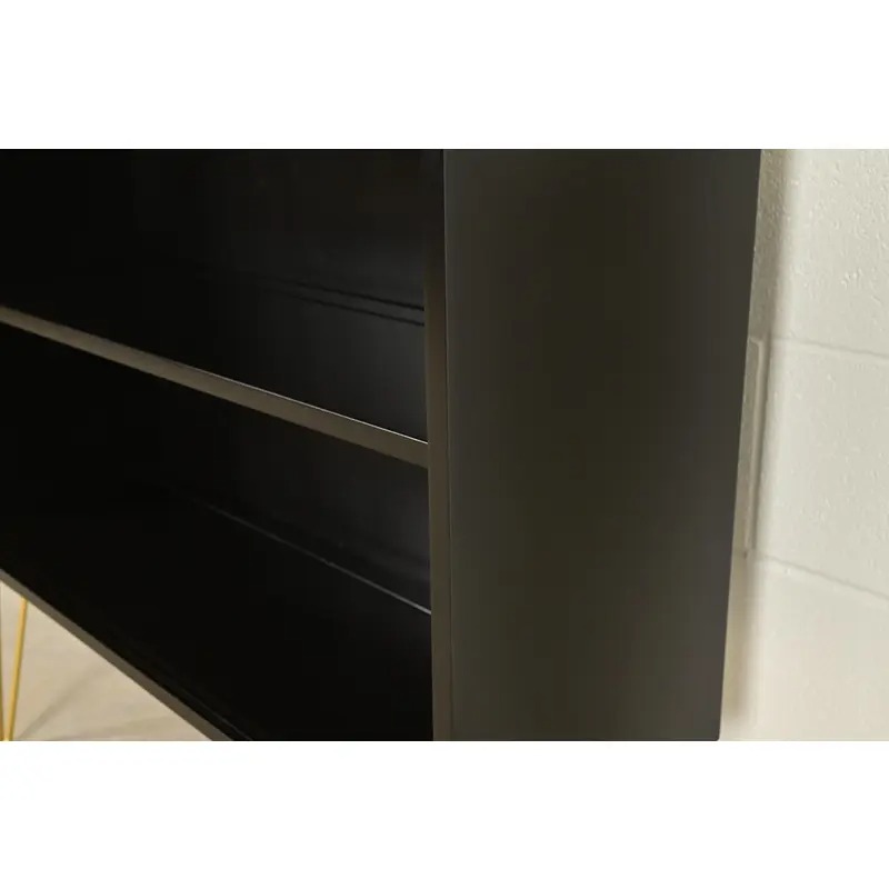 Paul McCobb Planner Group Black Lacquered Bookcase on Hairpin Legs, Newly Refinished - Image 6
