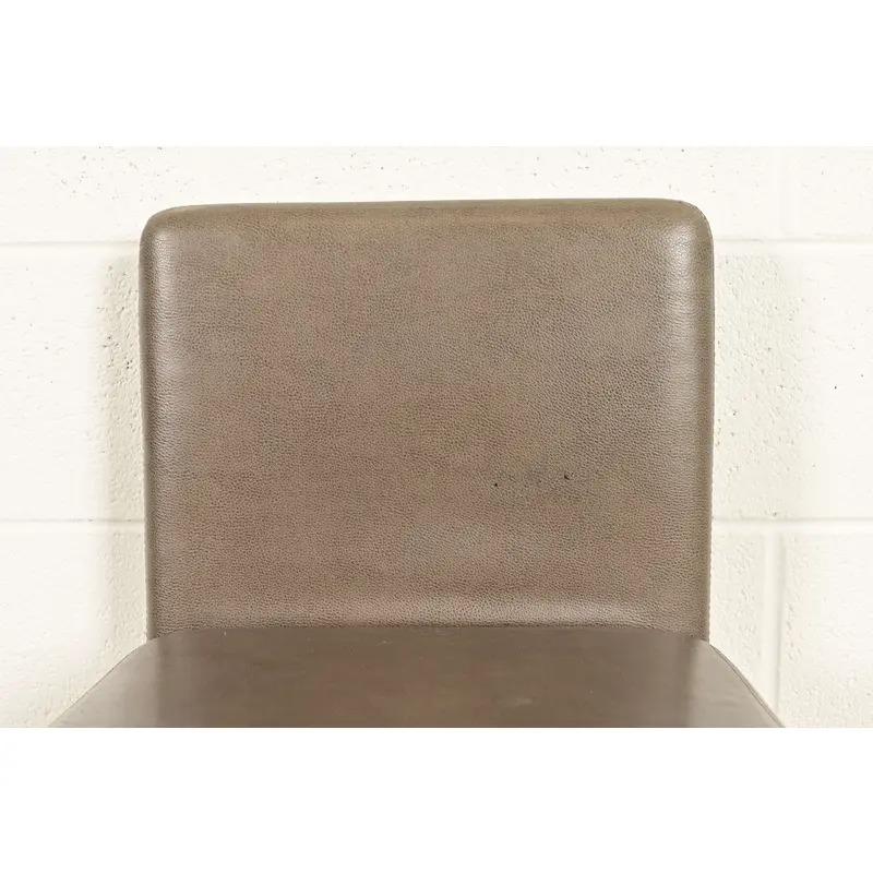 Steelcase Coalesse Modern Leather and Chrome Bar Stool - Image 6