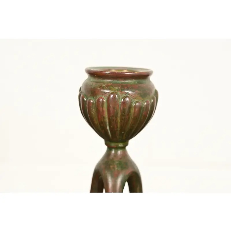 Tiffany Studios New York Bronze Candlestick, Circa 1910 - Image 6