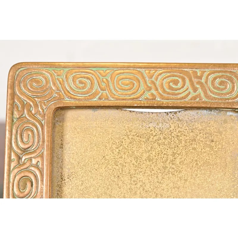 Tiffany Studios New York Zodiac Bronze Doré Desk Calendar Holder or Picture Frame - Image 6