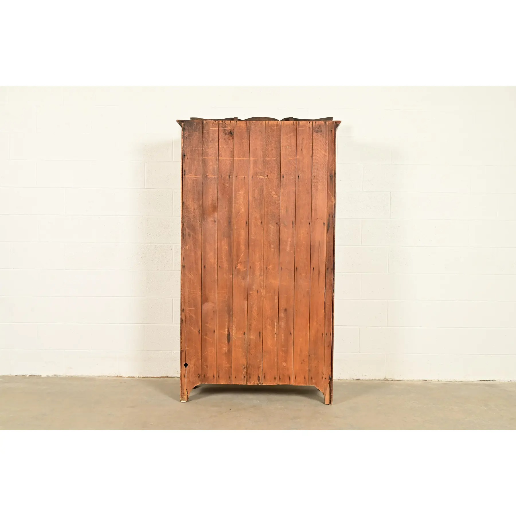 Antique Victorian Carved Oak Glass Front Bookcase or Dining Cabinet, Circa 1900 - Image 16
