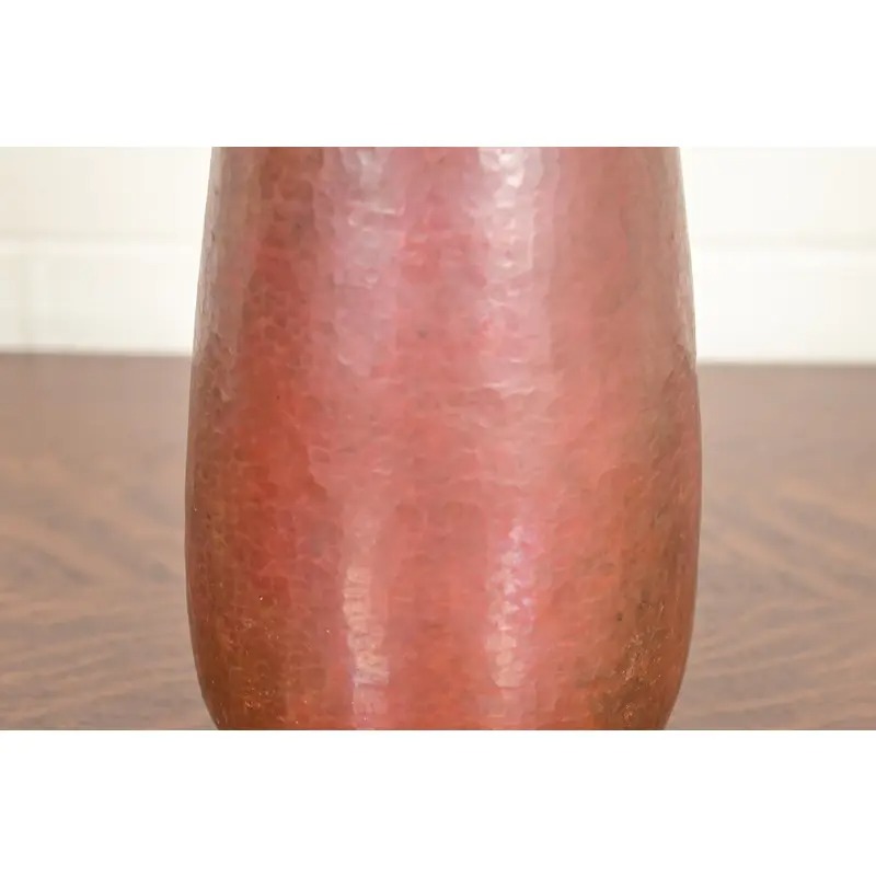 Ramon Ramirez Arts & Crafts Hammered Copper Vase - Image 7