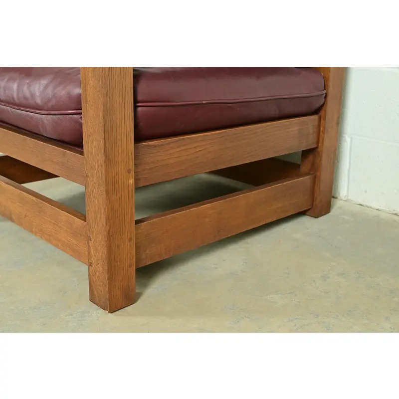 Stickley Mission Oak Arts & Crafts Eastwood Lounge Chairs, Pair - Image 7