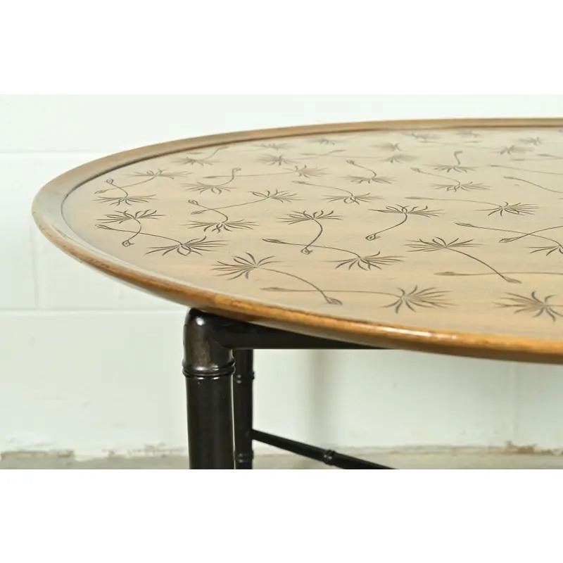 Kittinger Hollywood Regency Faux Bamboo Cocktail Table, Circa 1950s - Image 8